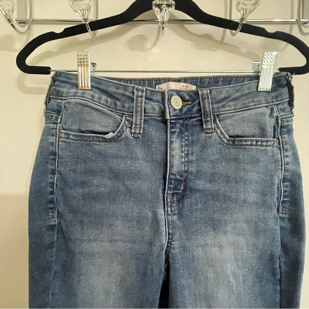 SO High Rise Jegging Blue Skinny Jeans Classic Denim Size 3 - Picture 2 of 8